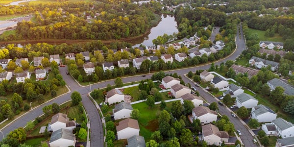 when-buying-your-first-home-the-neighborhood-matters-carolina-trust-can-help-image-of-arial-view-of-neighborhood