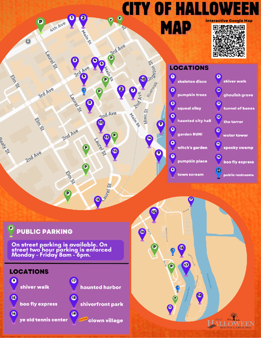 City of Halloween 2025 Map updated