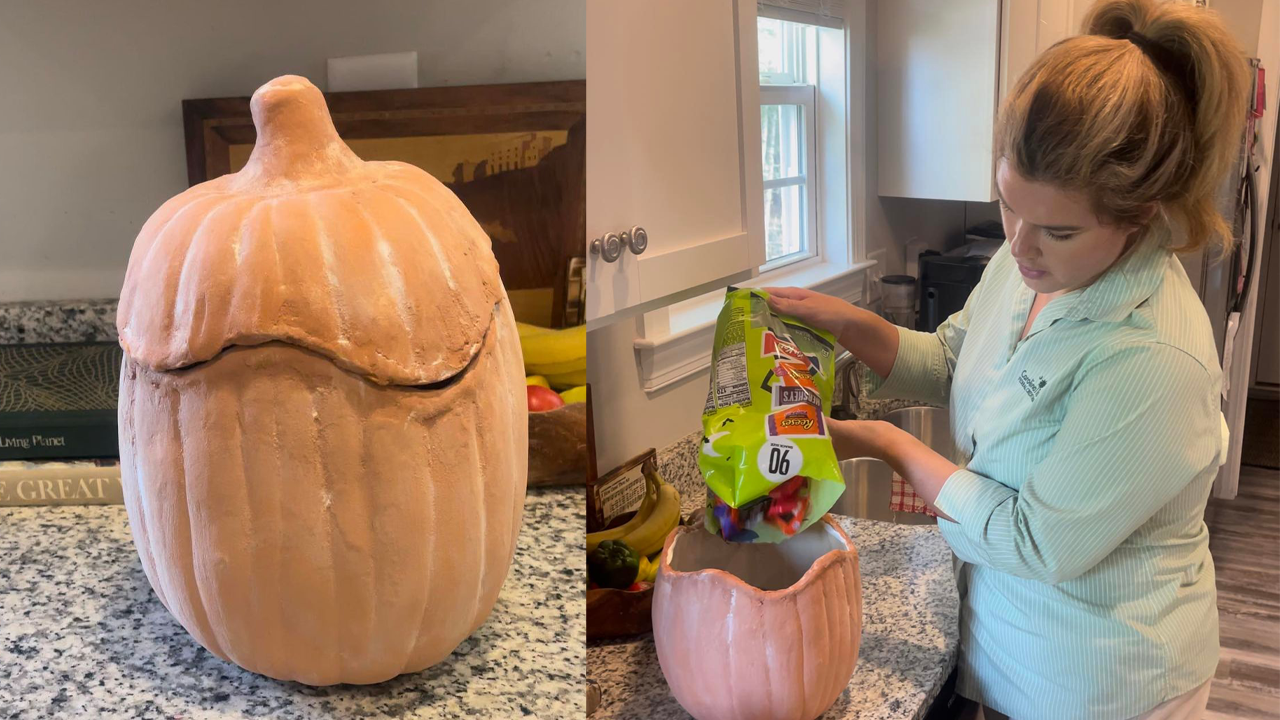 DIY the Viral Terracotta Jack-O-Lantern with Me